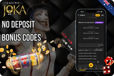 Joka no deposit offer displayed on the official casino website for new players