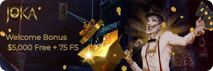 Joka Casino Bonus welcome offer for Australian players